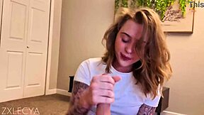 God, this amateur babe's sloppy throat gagging leads to rough bedroom pounding!!  