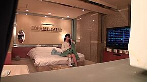 hidden cam catches young japanese idol's first bedroom curves