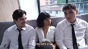 Interviewing Leiane as Cindy Luna for Double Vaginal Penetration Episode 8