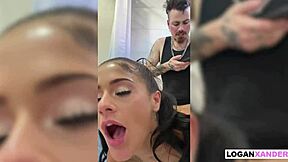 ryan reid's petite ass shower fucked rough by logan xander?