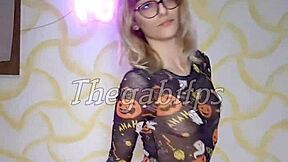 halloween's over but blonde thegabifps still teases in costume