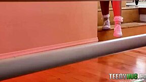 halloween babysitter's petite tits tempt in satin pov taboo