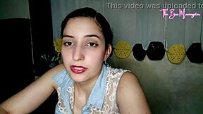 Latina housewife flashes big tits then takes cock deep inside roughly