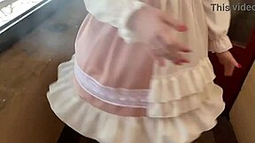 maid sneaks forbidden fuck craving my cock
