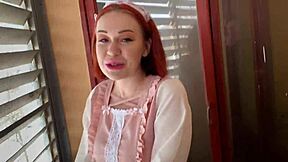 maid sneaks forbidden fuck craving my cock