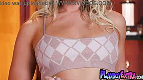 Smoking Hot Blonde Teen Sapphire Strips Sexy Panties Off Natural Tits Pussy Tease