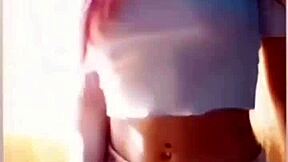 wow instagram argentinian teen agus strips sexy!
