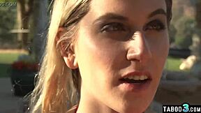 blonde teen niki snow begs bbc stepdad for poolside interracial pounding!