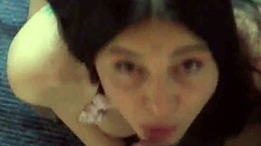 i chain gia on knees for sloppy deepthroat face fuck