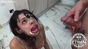 maily presly takes extreme rough no mercy wet