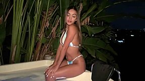 Petite Colombian teen spreading for neighbor's huge cock ride?