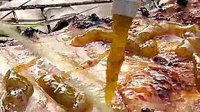 thrilling public beach creampie fills cute teen deep