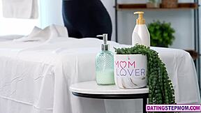 blonde petite milf stepmom diana grace gives relaxing massage