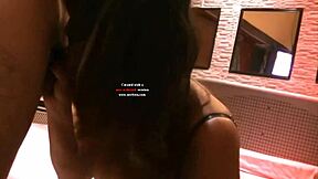 Argentinian teen bent over begs for creampie doggystyle pounding