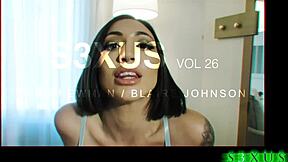 Lingerie Model Blair Johnson Swallows Brad Newman's Huge Cock Deep!