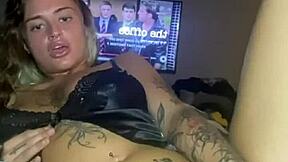 horny goth teen 😈 solo play with her big tits n ass 🔥