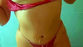 Beautiful Tanned Latina Teens Shower Off Beach Sand