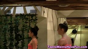 lesbian ballerina teens 69 at party 😘👯‍♀️