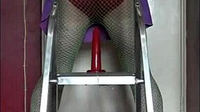 crossdresser in heels and clothes begs for your cock fuck me now