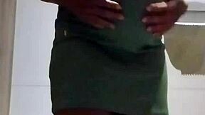 me showing off pregnant tits in shopping bathroom public flash