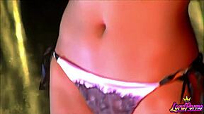 diana doll's nighttime outdoor ride on monster cock