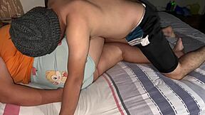 my roommate devoured my fat pussy lips first time tongue deep inside