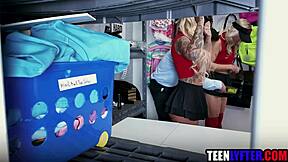 those sorority sluts get fucked hard for shoplifting