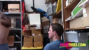 Petite teen brunette bent over ravaged by cop's rock hard cock?