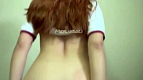 colegiala screams riding huge cock begs for creampie