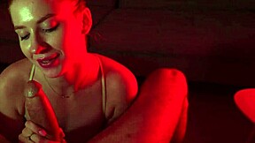 redhead slut goes wild deepthroating big cock once light's on 🔥🍆