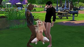 sims 4 teen slut takes double monster bbc pounding together