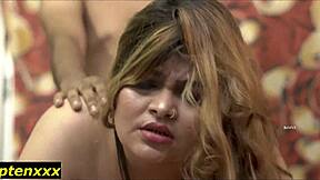 indian teen slut screams fucking boyfriend before stepdad rough!