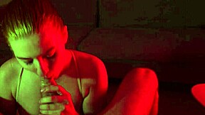 redhead slut goes wild deepthroating big cock once light's on 🔥🍆