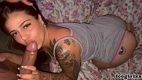 😈 sozinha com o amigo do namorado... ele encheu minha buceta apertada de leite! 🔥🍆💦