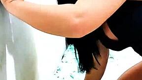 damn, halloween oil on my white stepdaughter's tits while she sucks my huge black cock