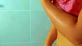 Beautiful Tanned Latina Teens Shower Off Beach Sand