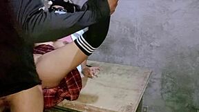 delivery rider makes pinay teen squirt hard during intense session