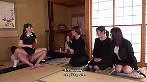 Petite Asian Stepdaughter Gangbanged Masked Outdoor in Front of Family