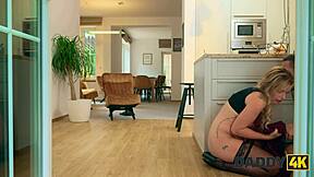 Daddy4k Webcam Model Sneaks Hard Fuck with Fiancé's StepDaddy in Stockings