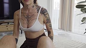 Stepdad keeps school skip secret after I fuck him 😈💦
