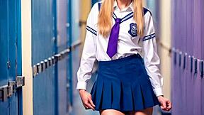 Trailer back in time VM18 Sandy’s new album PMV 😍 Teen cosplay school parody ita porno music! 🎶