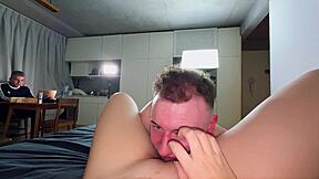 fucking 24cm cock cuck hubby works pc sara blonde pov