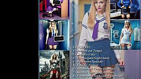 Trailer back in time VM18 Sandy’s new album PMV 😍 Teen cosplay school parody ita porno music! 🎶