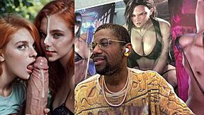 Freckled Milf Faces Cum Blast from Latina Anal Teen