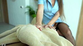 a salon massage turns into wild sex with hot masseuse...