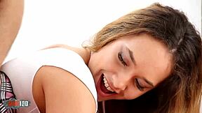 Brianna's perfect ass bounces wildly in rough Russian anal pounding