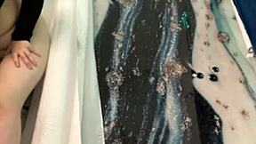 her wet pussy squirts hard in bathroom orgasm frenzy