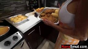 stepgranny blew my cock almost caught
