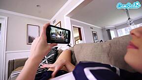 nerdy stepdaughter caught porn-watching - big ass fucked hard!