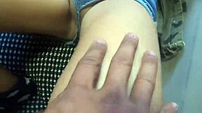 stepdad gropes my bare legs at beach park i wore loose shorts no panties he got hard watching